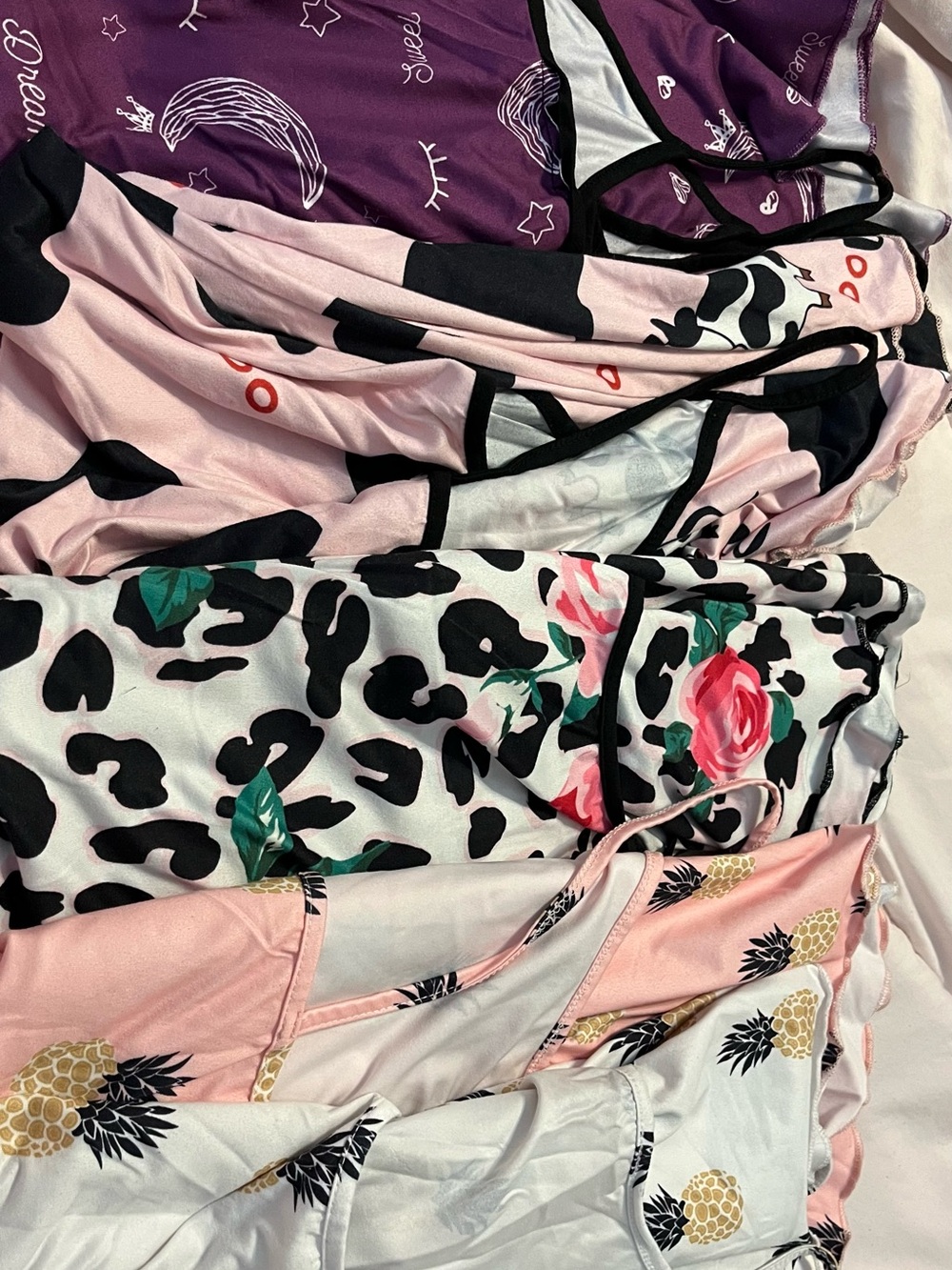 Women’s Pink Floral & Animal Print Sleepwear Set
